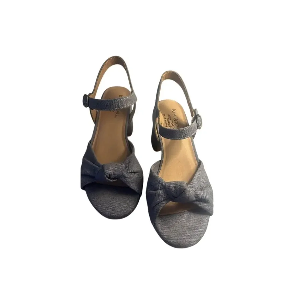Womens Denim Kim Rogers Platform Sandal size 7.5